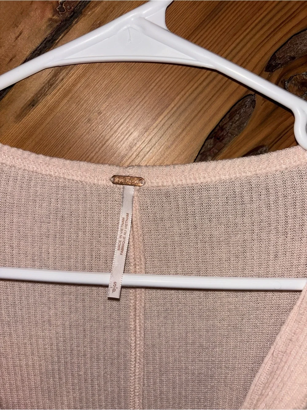 Free People Blush Wrap Drape Long Sleeve Top